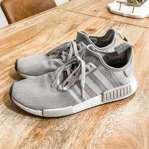 Mens Adidas NMD R1, Sesame Gray, 11.5